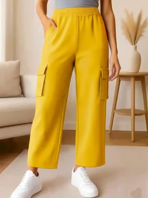 Stylish & Comfortable Lycra Blend Cargo Pants with Pockets